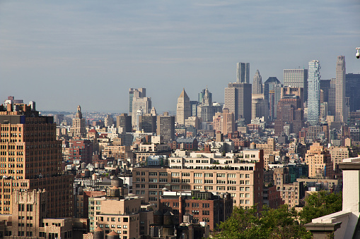 The view on New York city of United States