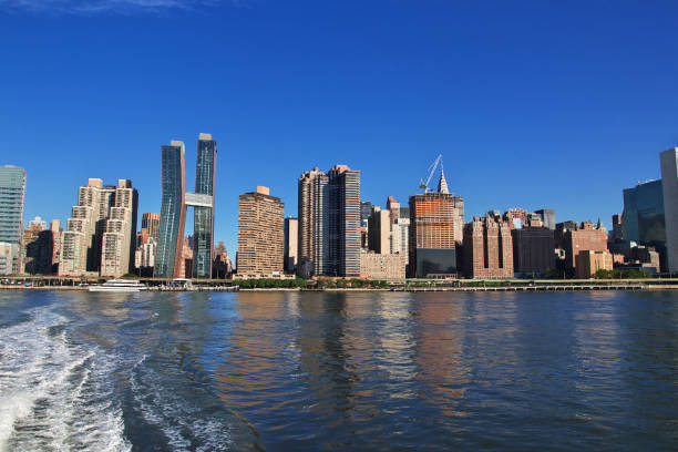 istock Eeast river in New York, United States 1744477014