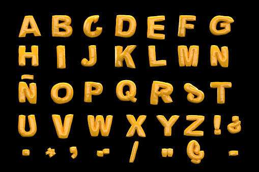 Inflatable Text Alphabet Numbers language. Balloon Text. Letters. Typeface. Words. Isolated. 3d Illustration.