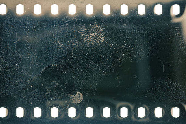 istock Dusty and grungy 35mm film texture or surface 1744477961