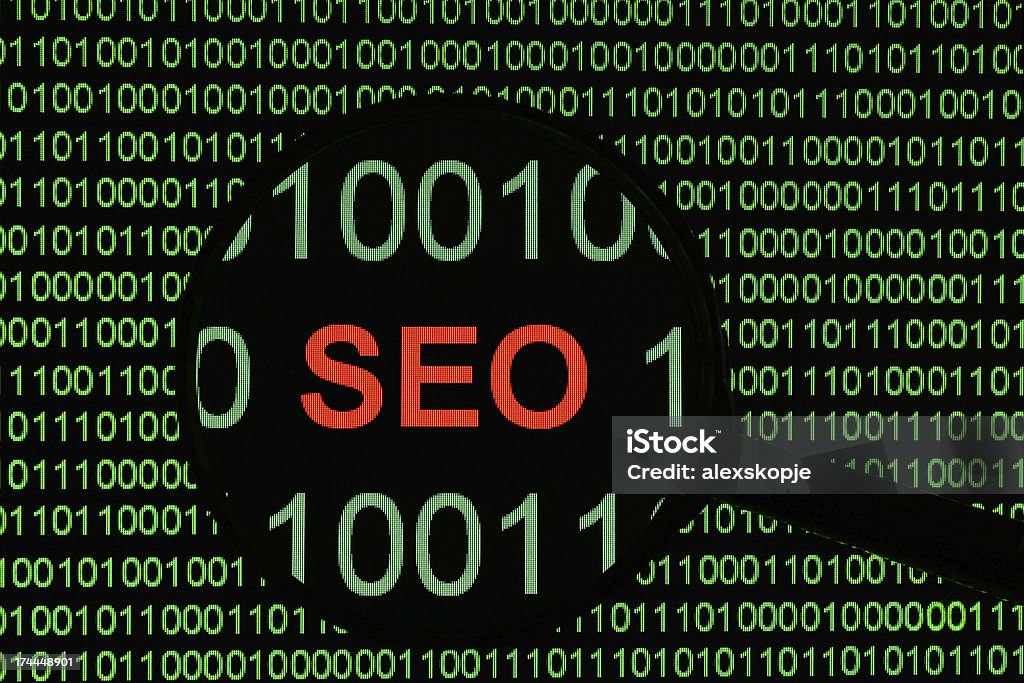 Seo-оптимизации на Двоичный данных - Стоковые фото Без людей роялти-фри