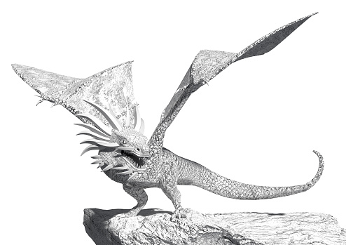 3D rendering of dragon