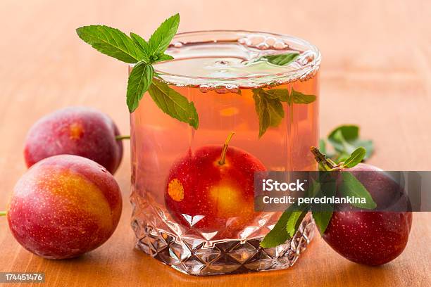 Plum Compote Stock Photo - Download Image Now - Berry Fruit, Close-up, Cold Drink