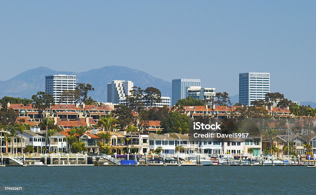 Newport Beach cidade e abriga - Foto de stock de Condado de Orange - Sul da Califórnia royalty-free