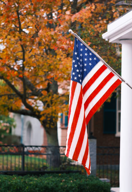 istock USA Flag In The Fall 1744529214