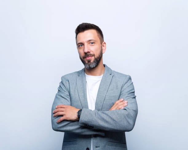 istock Portrait of confident businessman 1744532091