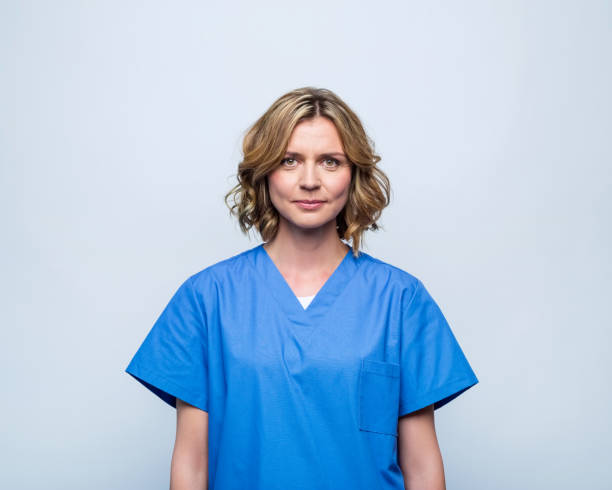 istock Portrait of confident nurse 1744536136