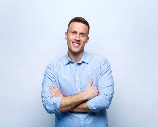 istock Portrait of smiling man 1744542011