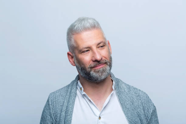 istock Portrait of thoughtful mature man 1744544859