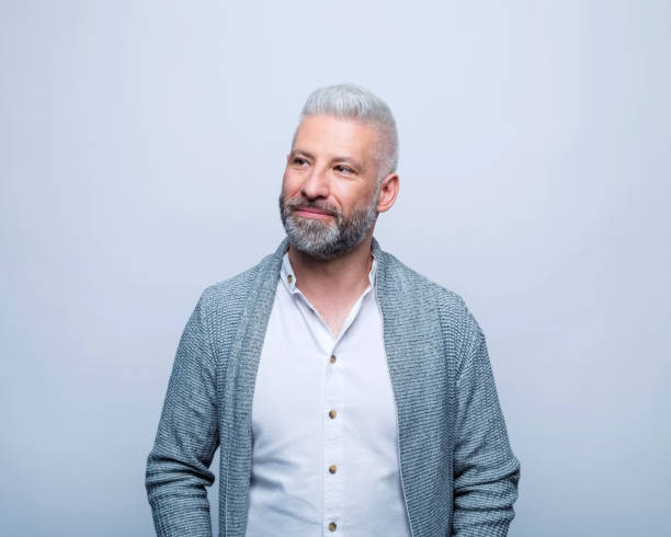 istock Portrait of thoughtful mature man 1744544883