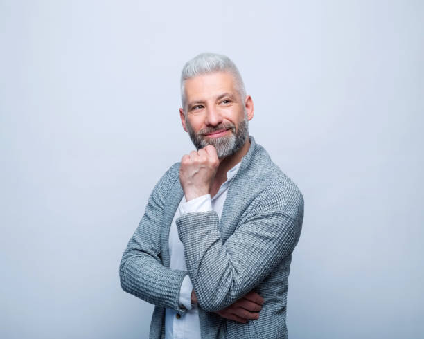 istock Portrait of thoughtful mature man 1744545414
