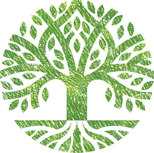 4,800+ Graphic Tree With Roots Symbol Stock Photos, Pictures & Royalty ...
