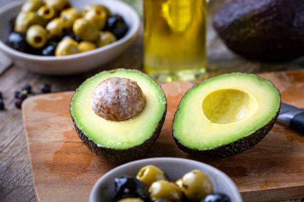istock Avocado, olives and oil 1744578252