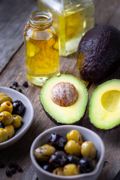 istock Avocado, olives and oil 1744578967