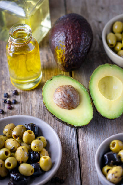 istock Avocado, olives and oil 1744579312