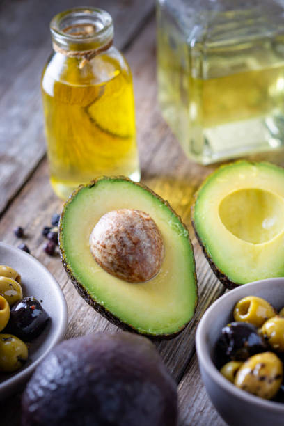 istock Avocado, olives and oil 1744579335