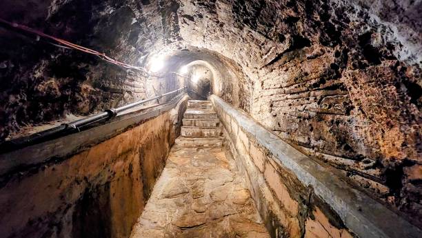 istock Ancient Tunnel and Holy Water 1744581151