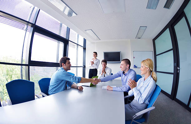 istock business people group  in a meeting at office 174458244
