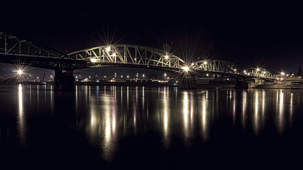 istock European iron bridge by night 174460313