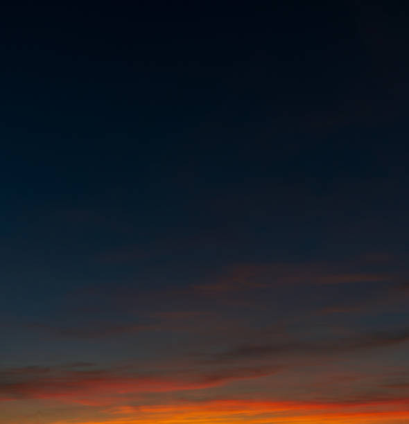 Colour in the sky fading as night takes over.
