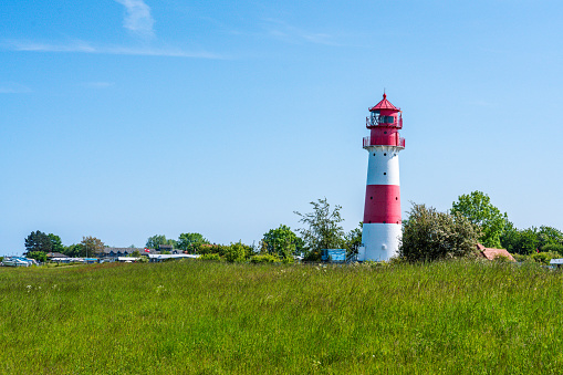 Lighthouse Falshoeft near Flensburg, baltic sea.