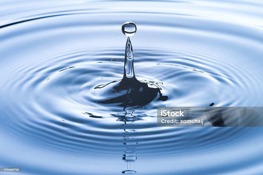 Água droplet - Foto de stock de Ondulado royalty-free