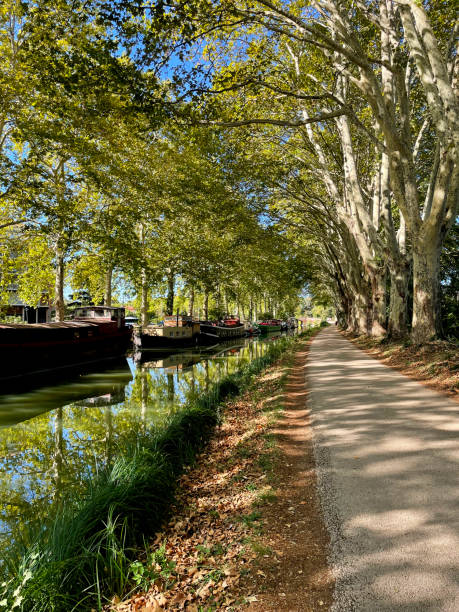 istock Boats on the Canal du Midi 1744657594
