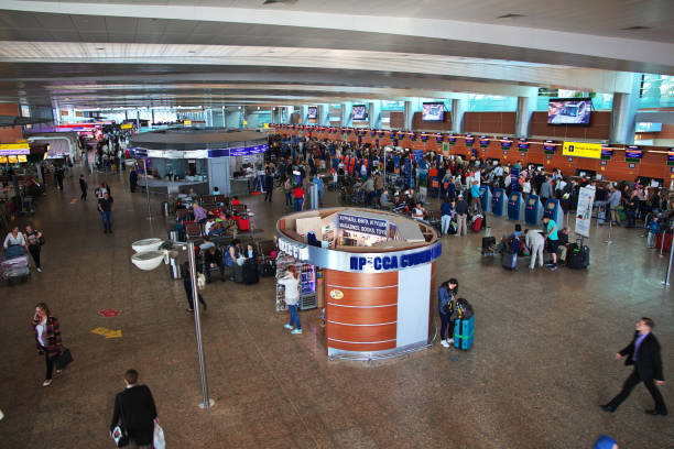 аэропорт шереметьево в москве, россия - editorial moscow russia airport sign стоковые фото и изображения