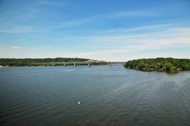 istock Bridge on the river in Unites States 1744720547