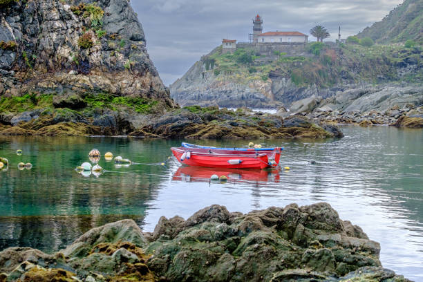istock Coastal Harbor with small boats 1744727180