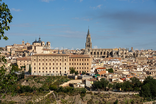 Distant view to the old city of Toledo
