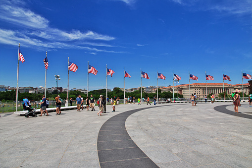 Washington, United States - 03 Jul 2017: The Obelisk in Washington, United States