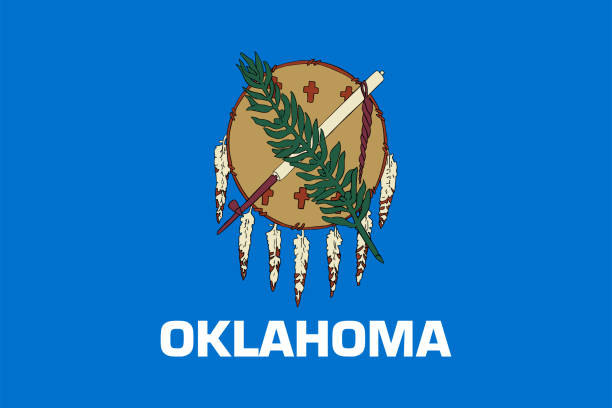 istock Flag of the State of Oklahoma. Official colors. Correct proportion 1744734119