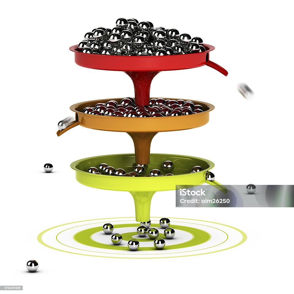Embudo de ventas concepto de proceso - Foto de stock de Embudo libre de derechos