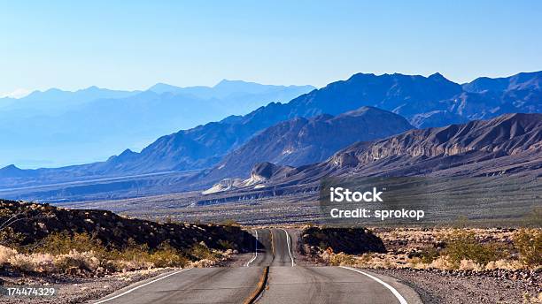 Desert Highway Stock Photo - Download Image Now - Arid Climate, Asphalt, Barren