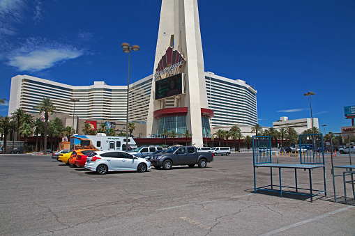 Las Vegas, United States - 05 Jul 2017: Stratosphere Hotel Casino and Tower in Las Vegas, United States