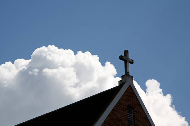 istock Church Cross Above The Clouds 174474699