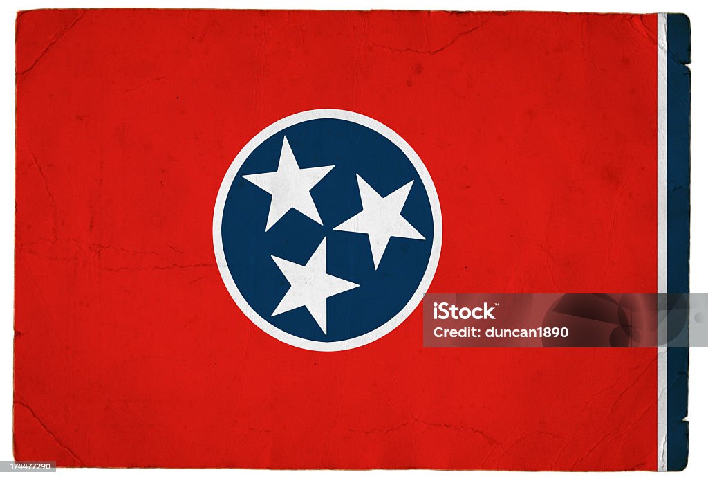 Bandiera del Tennessee - Foto stock royalty-free di A forma di stella