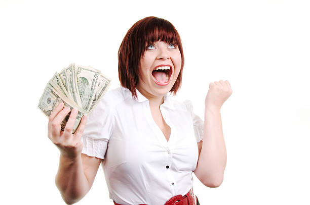istock Female with Money 174477378