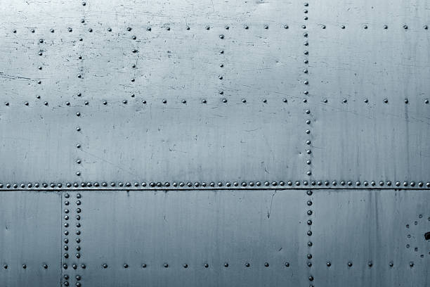 istock Riveted Metal Plates, Airplane Detail 174477422