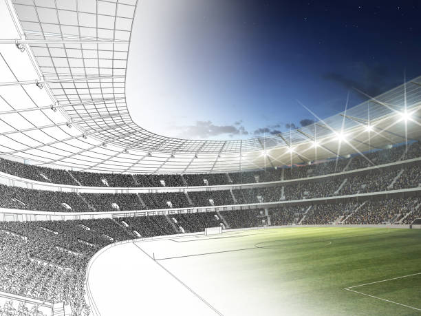 istock Illustration of a soccer stadium 1744775793