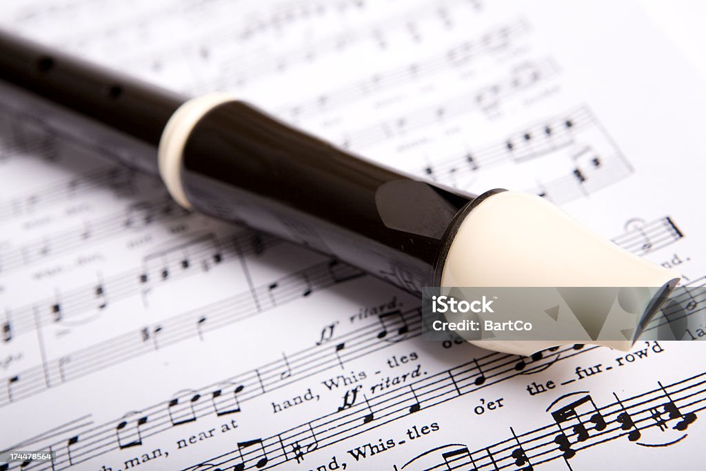 recorder for children recorder for children. Recorder - Musical Instrument Stock Photo