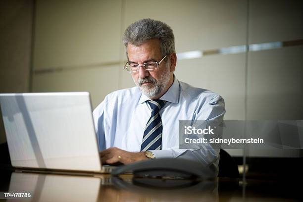 Business Man With Laptop Stock Photo - Download Image Now - Adult, Adults Only, Beard