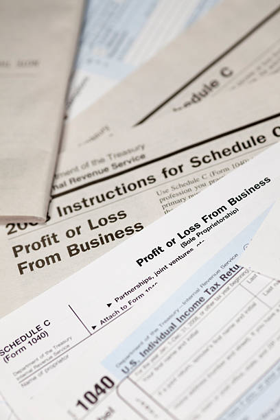 istock Schedule C Profit or Loss from Business 1040 Form 174479154