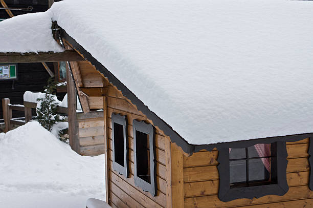 istock Small house with snow on the roof 174479181