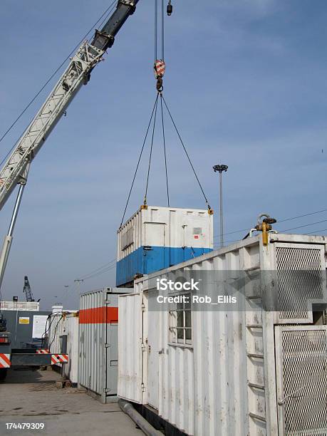 Guindaste Levantamento Offshore Cabana De Madeira - Fotografias de stock e mais imagens de A caminho - A caminho, Escada - Objeto manufaturado, Fotografia - Imagem