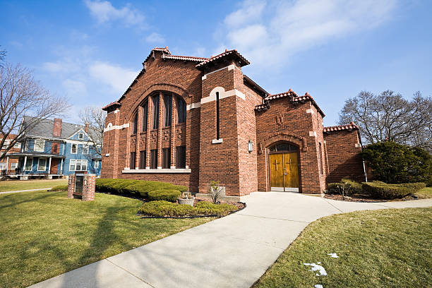 istock Mission Style Church in Chicago 174479465