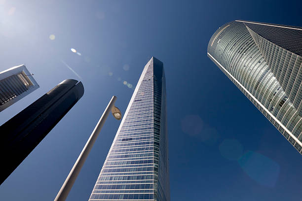 istock Four skyscraper and a streetlamp. Series 174479588