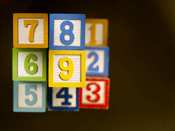 istock Count to nine with toy blocks 174479600