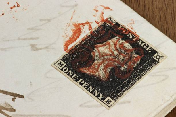 one penny black - penny black stockfoto's en -beelden